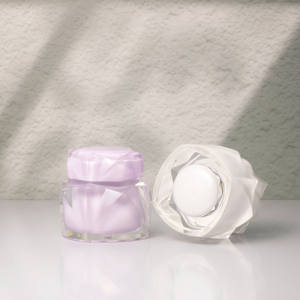 Ensemble cosmétique rose de luxe, flacon en plastique de 50 ml, emballage de soin de la peau de 50 g, pots à crème cosmétique en acrylique - Product Image 6