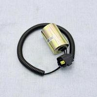 Bobine de solénoïde pour excavatrice 12V 24V, petit connecteur femelle/mâle, hauteur 52,6 mm, diamètre intérieur 14 mm pour DOOSAN 55 60-7 80