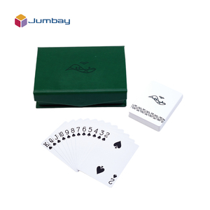 Cartes <span class=keywords><strong>à</strong></span> <span class=keywords><strong>jouer</strong></span> en plastique <span class=keywords><strong>à</strong></span> double jeu personnalisées avec couleur et logo, pour les joueurs, jeu <span class=keywords><strong>de</strong></span> cartes avec porte-cartes en cuir PU <span class=keywords><strong>de</strong></span> luxe - Product Image 6