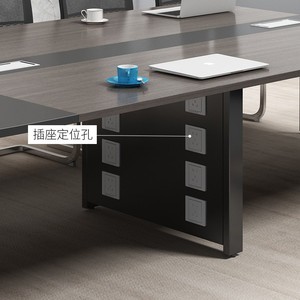 Table de conférence Parkson MR-HYZ-0701, table de réunion de bureau moderne avec combinaison de chaises, grande taille, montage facile - Product Image 2