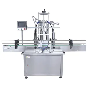 six Head Juice oil Automatic Shampoo Liquid Filling machine,Auto Filler Heads With Conveyor,detergent filling machine automatic