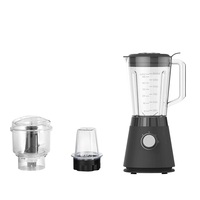 Mixeur Électrique Portable 600W avec Broyeur à Glace et Hachoir 1,5L