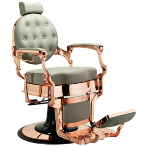 Sillón de Barbería Clásico Negro, Plegable, Ajustable, para Salón de Belleza - Product Image 6
