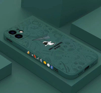 Coque en silicone antichoc souple motif astronaute et planète de dessin animé pour iPhone 14, 13, 12, 11 Pro Max, 12 Mini, S, R, et plus de 16 modèles (18 Pro, 18 Pro Max)