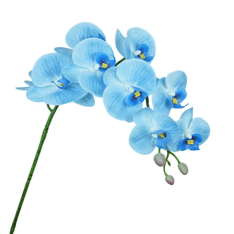 Wholesale silk flowers phalaenopsis orchid with 9 heads Butterfly Orchid Artificial Phalaenops Orchid Flowers