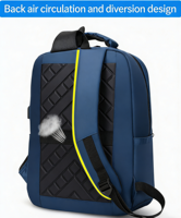 Sac à dos scolaire pour adolescents, durable, en polyester, léger, pour ordinateur portable 16 pouces, imperméable, sac à dos d'affaires pour ordinateur