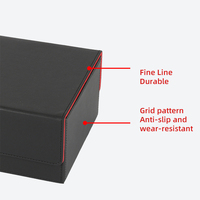Torson 400 + Jeu de cartes à collectionner Flip Board Boîte de pont en cuir PU durable avec un design élégant pour un stockage sécurisé des cartes à jouer