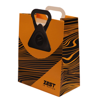 Sacs en papier d'art découpés sur mesure de luxe en gros avec impression de logo personnalisé, emballage recyclable pour la promotion