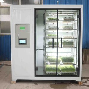 Système de germination hydroponique vertical commercial de 100 kg/jour pour fourrage, avec pompe et gouttière automatique en acier inoxydable - Product Image 3