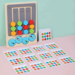 Kids Brain Teasers Road Trip Gift Chess Game Color Matching Moving Maze Toy - Product Image 1