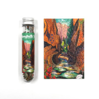 Échantillon gratuit de puzzle miniature personnalisé en tube de texte, puzzle de sublimation, puzzle de poche, jeux de puzzle de loisirs pour adultes, jeux de voyage pour enfants