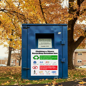 Contenedor de Basura para Exteriores de Gran Volumen, Caja de Almacenamiento de Acero, Contenedor de Reciclaje y Donación de <span class=keywords><strong>Ropa</strong></span> - Product Image 5