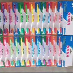 Brosse à dents bon marché <span class=keywords><strong>de</strong></span> qualité supérieure nouvelle brosse à dents écologique <span class=keywords><strong>nina</strong></span> ménage adulte brosse à dents manuelle à vendre - Product Image 1