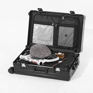 Valise de voyage en aluminium pleine grandeur de luxe 20/24/26/29 pouces Roues pivotantes durables avec frein Serrure TSA Valise de voyage en aluminium - Product Image 2