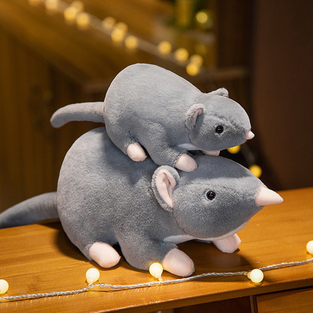 LIfelike Soft Plush Mouse Stuffed Animal Toys for Decoration Education