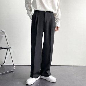 Trajes para Hombre IStapromo, Pantalones de Moda Urbana China, Traje Negro con Pantalones Blancos, Pantalones de Vestir Ajustados - Product Image 6