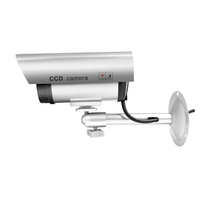 Nouvelle caméra factice éclairée directe usine, caméra de surveillance réaliste, étanchéité IP54, en plastique ABS, faux moniteur de sécurité