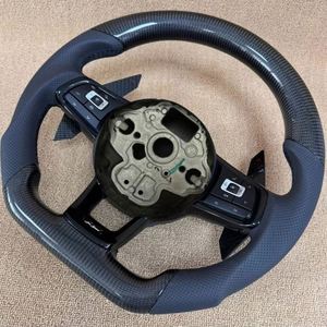 พวงมาลัยคาร์บอนไฟเบอร์คุณภาพสูงสำหรับรถยนต์ <span class=keywords><strong>Volkswagen</strong></span> VW Polo Golf R 6 7 8 MK6 MK7 GTi Passat B7 B8 <span class=keywords><strong>Jetta</strong></span> - Product Image 6