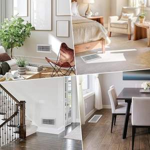 4X10 Pouces Sortie d'air au sol FL Sortie d'échappement Ouverture de <span class=keywords><strong>ventilation</strong></span> Fer à repasser Ouverture de <span class=keywords><strong>ventilation</strong></span> Blanc - Product Image 4