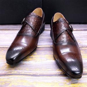 Chaussures Richelieu en Cuir Véritable pour Homme, à Lacets, Bout Fermé, Style Business Décontracté, Luxueuses, pour Mariage Automne-Hiver - Product Image 4