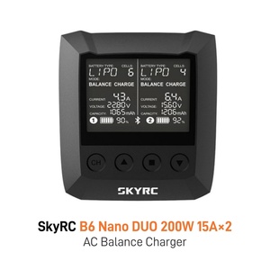 Cargador/Descargador Inteligente Rápido <span class=keywords><strong>Mini</strong></span> SKYRC B6 Nano 320W 15A con <span class=keywords><strong>Control</strong></span> Remoto 9-32V para Li-Po, Li-Hv, Li-Ion, Li-Fe, NiMH, Ni-Cd - Product Image 1