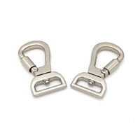 Vente chaude Mousqueton de sécurité pour chien en métal avec logo gravé personnalisé, à ressort et pivotant, avec verrouillage à vis pour laisse de chien
