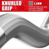 VIGFIT Ensemble de barres de musculation en acier chromé antidérapant de qualité supérieure 20 kg pour la musculation et l'entraînement en force en salle de sport commerciale