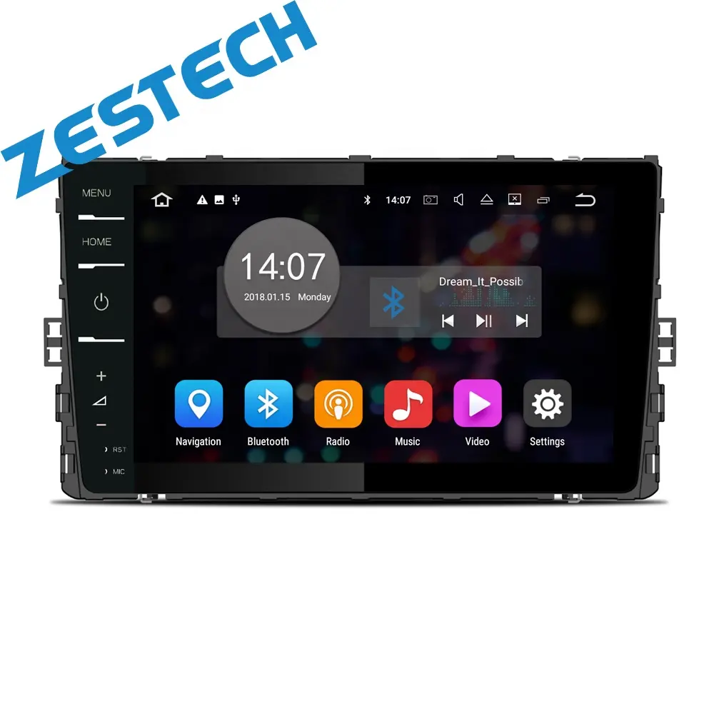 ZESTECH2018カーラジオフレームDIN1ステレオmp5マルチメディアプレーヤーforVW Polo One Din 1Din12VFMカーステレオオーディオラジオプレーヤー