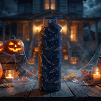 Cadeaux d'Halloween, de Noël et de Thanksgiving, vente en gros personnalisée, bouteille d'eau sport en acier inoxydable à double paroi de 500 ml avec logo personnalisé