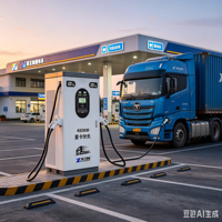 Station de recharge DC multi-standards pour véhicules électriques, compatible CCS GB/T CHAdeMO, borne de recharge rapide pour station-service autoroutière