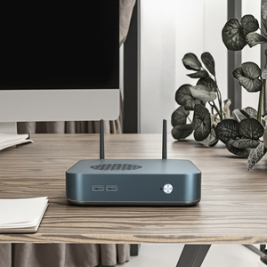 EGLOBAL Fan 8 Núcleos 12 Hilos AMD <span class=keywords><strong>Ryzen</strong></span> 7 (PRO) <span class=keywords><strong>4800H</strong></span> 2 * Ranura de hasta 64GB DDR4 Mini PC M.2 SSD/SATA HDD o SSD Opciones - Product Image 1