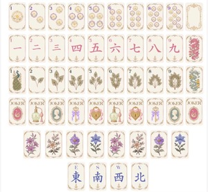 Nouvel ensemble de tuiles de mahjong de luxe à trois couches Mahj Mood Tortoise, gravées, style américain, collection <span class=keywords><strong>Eloise</strong></span> - Product Image 5