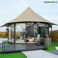 Tente Safari Murale en Verre Moderne, Tentes en Acier Premium pour les Complexes Fluviaux et Montagneux, Lodge Écologique Modulaire pour les Complexes du Désert et de la Jungle