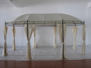 2023 nuovo Design rotondo <span class=keywords><strong>Patio</strong></span> esterno giardino baldacchino per feste Gazebo - Product Image 5
