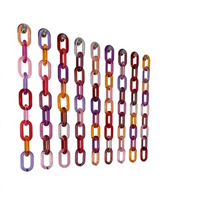 Nouvelle Chaîne de Maillons en Résine Colorée de Luxe, Décoration Artistique Tendance pour la Maison, Artisanat de Moulage Unique à Forme Irrégulière Fait Main - Product Image 4