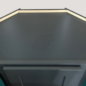 Armoires de rangement murales américaines RTA WDC243012 Designs modernes Style Shaker Armoire diagonale murale à porte unique pour coin mural de cuisine - Product Image 5