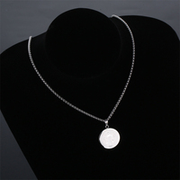Collier scapulaire religieux en acier inoxydable 316L avec pendentif en or 14K 18K, colliers tendance pour femmes, hommes et filles