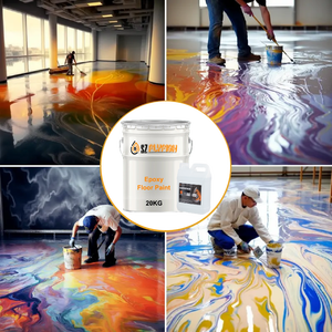 Pintura de Resina Líquida para Arte en Pisos de Colores, Pisos Metálicos de Epoxi para Garajes, Colores de Epoxi para Concreto, Planta de Epoxi - Product Image 2