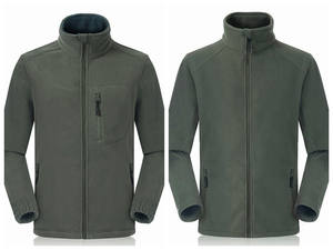 جواكيت مطرزة من صوف قطبي بسحاب وجواكيت نسائية بياقة قائمة وشعار أمامي ملابس طويلة - Product Image 2