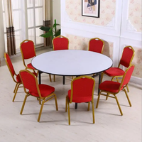 Table de banquet de mariage directe du fournisseur chinois Table pliante et rotative