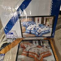 Ensemble de housse de couette imprimé fleur 100 coton 6 pièces housse de couette ensemble de housse de couette King Size ensemble de literie 6 pièces