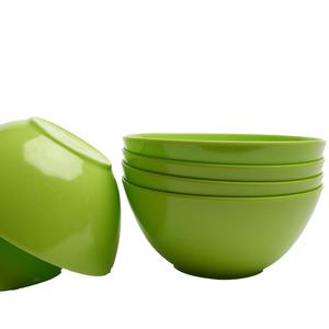 solid color rice bowl cute cereal bowl customer dinner design plastic melamine bowl