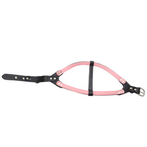Wholesale Hot Selling Plain Solid Color Vegan <strong>Leather</strong> <strong>Harness</strong> for Pet Dog - Product Image 4