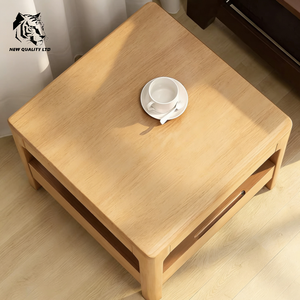 Fournisseur chinois, prix avantageux, table basse sur mesure en stock, prête à être expédiée, nouveau design, meubles de salon, table à thé en bois. - Product Image 3