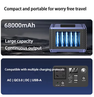 Banco de Energía Solar de 30000 mAh, Cargador Portátil con Doble USB, Resistente al Agua, para Campamento al Aire Libre, Paquete de Batería para Teléfono