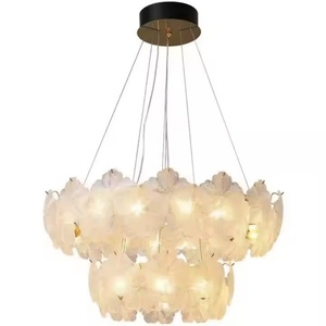 Lustre de plafond moderne nordique de luxe, luminaire suspendu pour intérieur, salon, salle à manger, design floral, <span class=keywords><strong>pissenlit</strong></span>, lampe suspendue en verre - Product Image 6