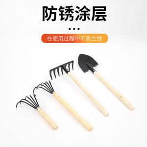 Juego de Herramientas de Jardinería, Acero, Mango de TPR Ergonómico, para Plantar, Cavar, Rastrillar, Cultivo de Frutas y Verduras - Product Image 4