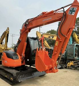 Excavadora pequeña Hitachi ZX75 de segunda mano, excavadora de 7.5 toneladas, stock original japonés, se vende a bajo precio. - Product Image 4