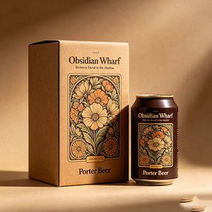Premium Eco-friendly Embossing Recyclable Folding Barrel Aged <strong>Porter</strong> <strong>Beer</strong> Retail Display Shipment Box - Product Image 3