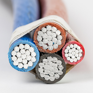 High-strength Customized Flat Overhead Insulated PVC Power Cables and Wires with Insulated <b>Aluminum</b> Conductors - Product Image 4